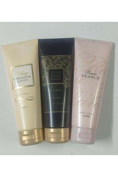 AVON parfümlü vücut kremi seti 3 adet