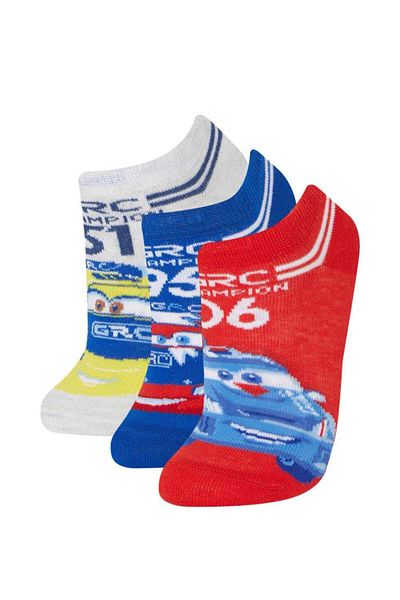 DeFacto New Season Boy Cars 3-Piece Cotton Booties Socks