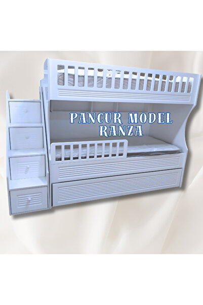 beyazmoda Pancur Model Çocuk Ranzası