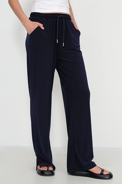 Addax Wide Leg Trousers with Elastic Waist Pn17095