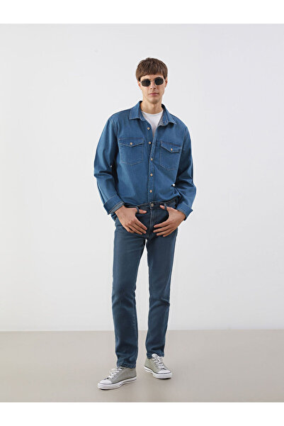 LC Waikiki Ανδρικό τζιν παντελόνι Green 779 Regular Fit