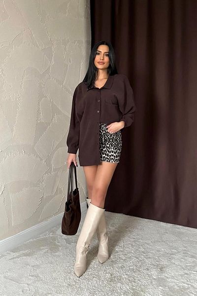 COTTONLAB Cămașă casual maro