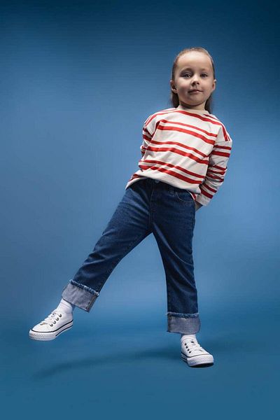 DeFacto New Season Baby Girl Paperbag Double Leg Jean Trousers
