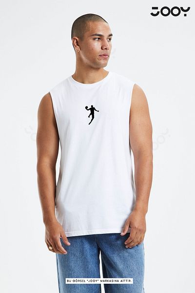 Jooy Basketball Player Printed Training Athlete Athlete Oversize Sleeveless T-Shirt