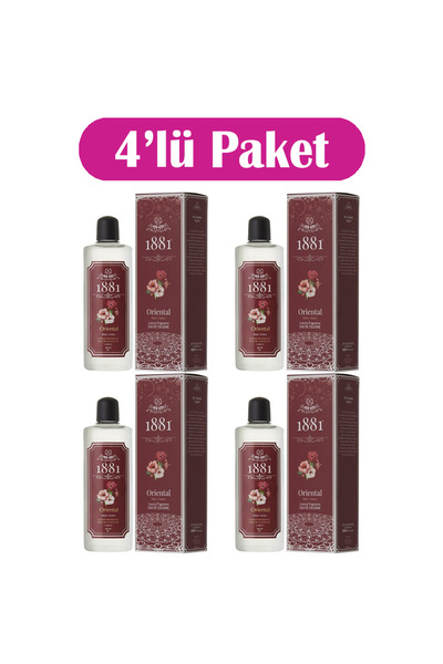 1881 Kolonya 250ml Cam Oriental & Miski Amber 4'lü Paket