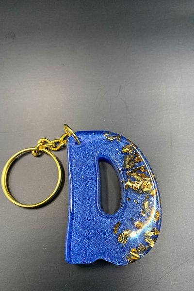 BİZİMSÜS D Blue Keychain - Gift Keychain - Epoxy