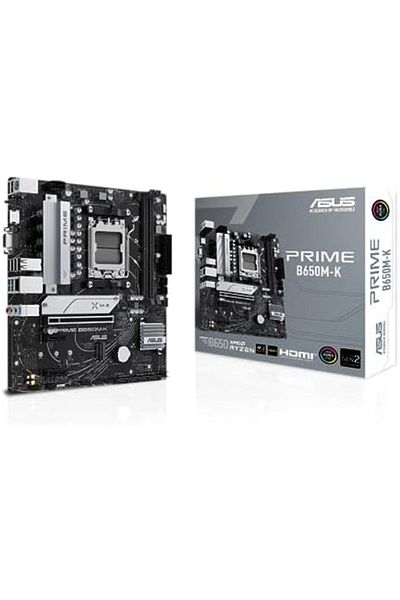 ASUS Asus B650 Micro-ATX, AM5, Aura Sync DDR5, PCIe 5.0 M.2, 2.5Gb Ethernet, AMD motherboard