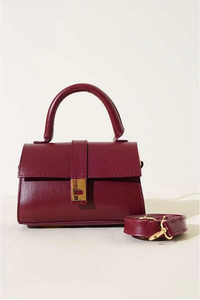 MODAM HİFA Faux Leather Women's Hand, Arm and Shoulder Bag with Adjustable Strap U:11 E:19 W:7 cm