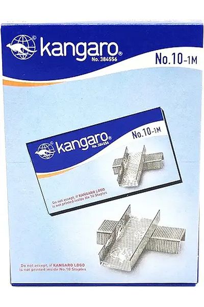 Kangaro Staple Pin No.10-1M, 1000 Pieces, Silver