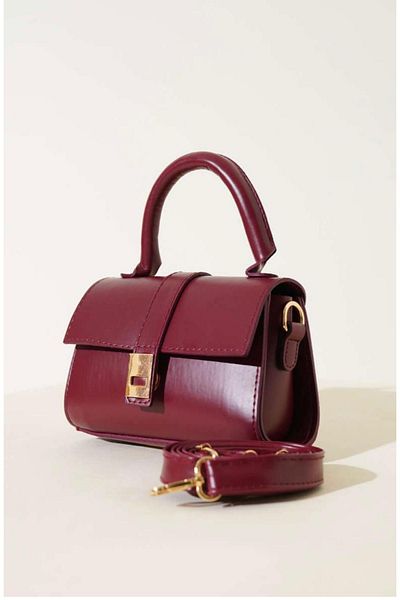 MODAM HİFA Faux Leather Women's Hand, Arm and Shoulder Bag with Adjustable Strap U:11 E:19 W:7 cm