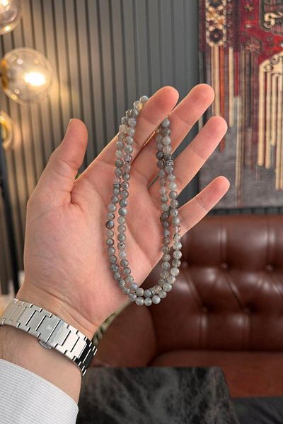 dergah tesbih 99 Labradorite Bracelet Prayer Rosary (Necklace-Bracelet-Rosemary)