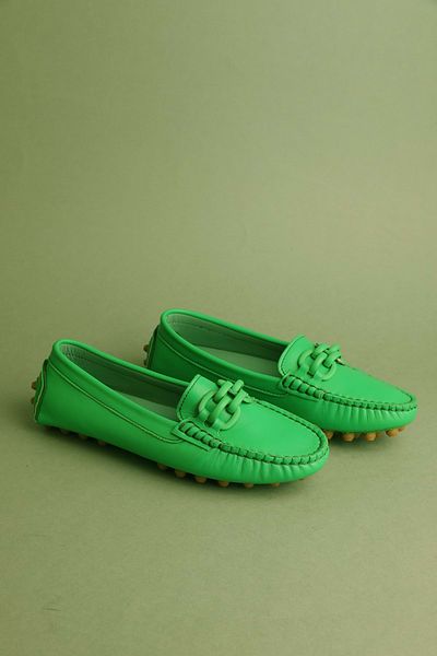 Gondol Mocasnic de damă verde 37 Tamaç Giambi Classic