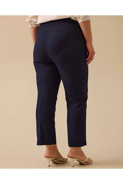 Gala-Xi Plus Size Drawstring Waist Double Leg Trousers
