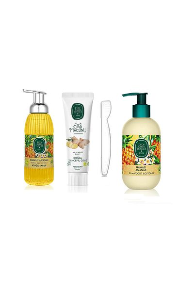 Eyüp Sabri Tuncer Eyüp Sabri̇ Tuncer Ananas Series01 (500ml Soap, 280ml Lotion, 90ml Toothpaste)
