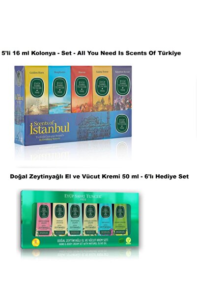 Eyüp Sabri Tuncer EYÜP SABRİ TUNCER HEDİYE SETLERİ-1 (KREM 50 ML X 6, KOLONYA...