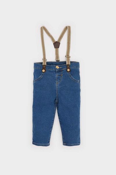 DeFacto New Season Baby Boy Strappy Straight Leg Jean Trousers