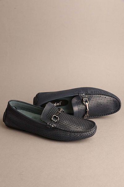 Gondol Loafer clasic pentru bărbați din piele naturală bleumarin 41 Ttx.615