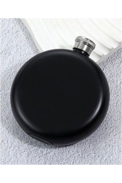 HEDİYE FİKRİ Stainless Steel Round Themed 5 oz Flask