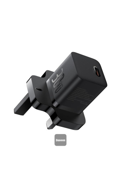 Baseus GaN5 Fast Charger(mini) 1 Type C - 30 W - UK - Cluster Black