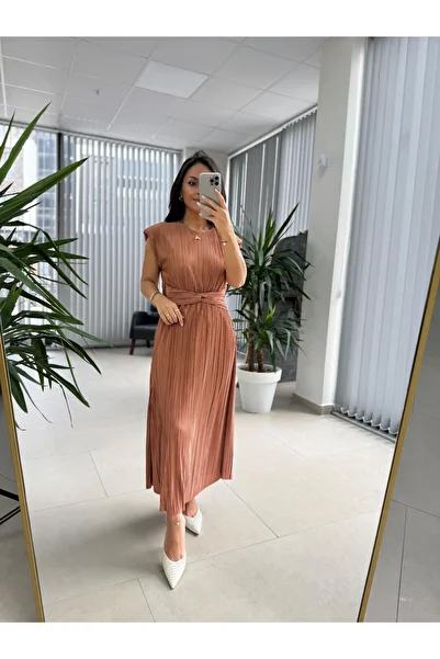 caddstore My 3448 Copper Crinkle Dress