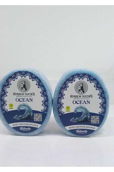 Hürrem Sultan Hürrem Sponge Bath Soap Ocean Freshness 130 Gr 2 Pieces
