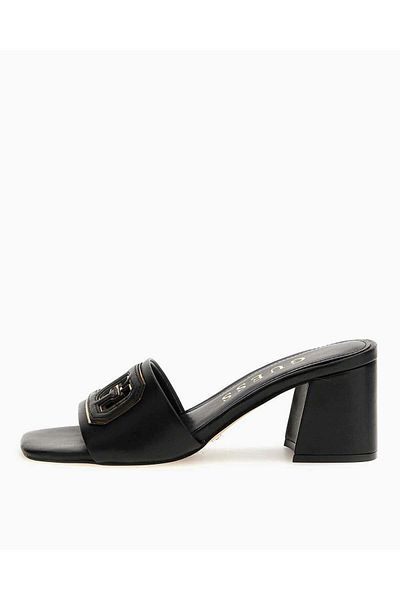 Guess Sandály na podpatku s logem Gals