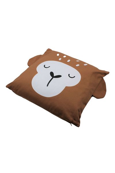 Koopman Decorative pillow, bear animal pattern, 40x40 cm