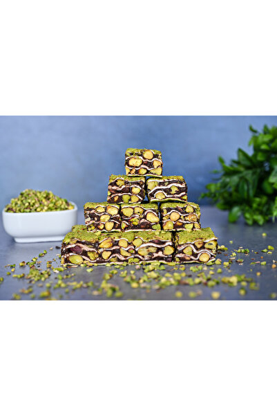 TADIM DÜNYASI Chocolate Baklava Turkish Delight with Pistachio Powder 1 Kg.