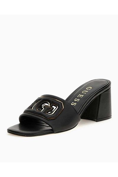 Guess Sandály na podpatku s logem Gals