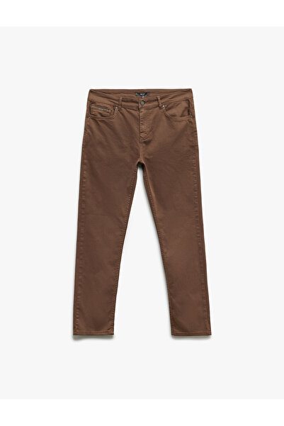 Koton Pamuklu Straight Fit Gabardin Pantolon