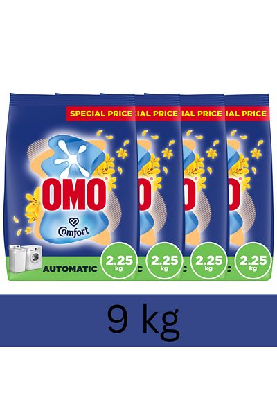 Omo Automatic Laundry Detergent Powder, Touch of Comfort, 2.25Kg X4