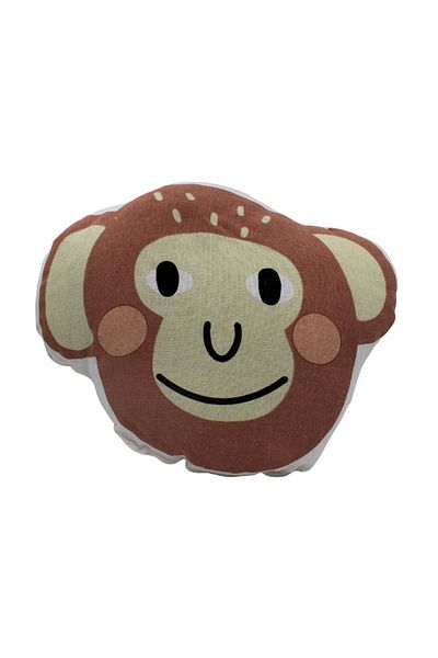 BM GİFT DESİGN Children's pillow, in the shape of a monkey, 35x40 cm