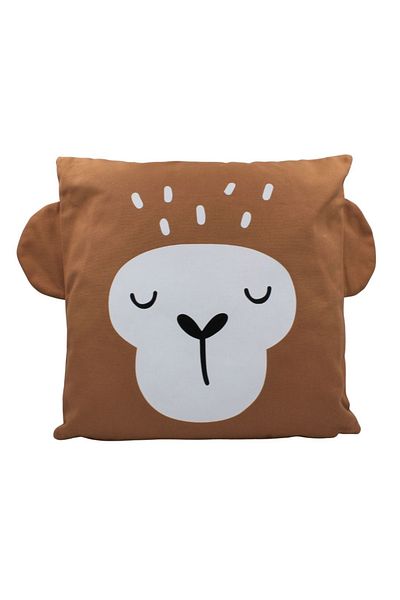Koopman Decorative pillow, bear animal pattern, 40x40 cm