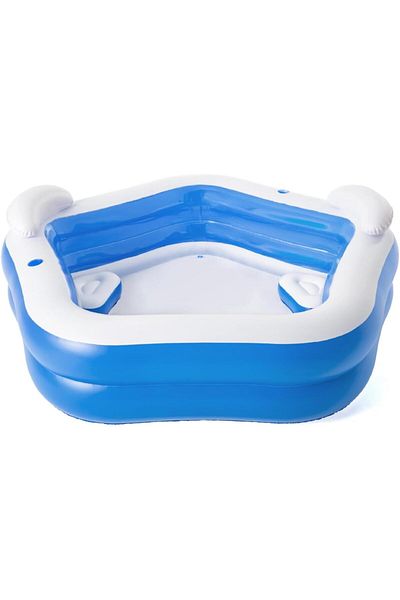 BESTWAY Bestway Pentagon Vinyl Family Fun Pool 2.13mx2.06mx69cm 54153