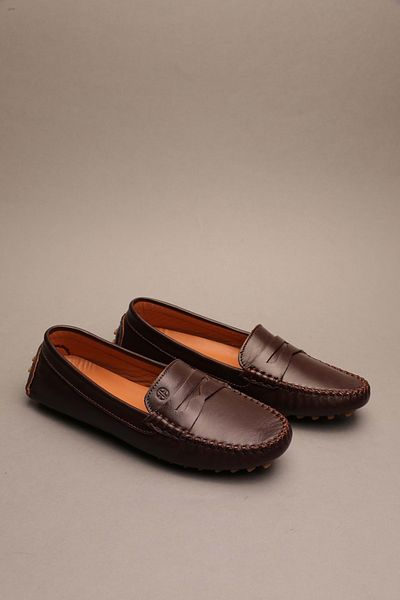Gondol Women's Genuine Leather Classic Loafer Brown 37 Model Number