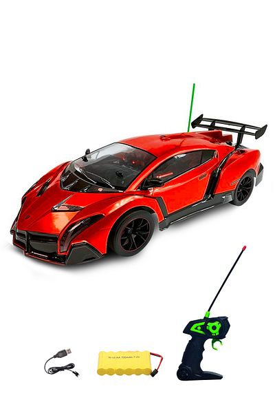 ESD 1:10 Scale High-Speed 4x4 Drift RC Vehicle 27 MHz with LED Wheels With Rechargeable Battery