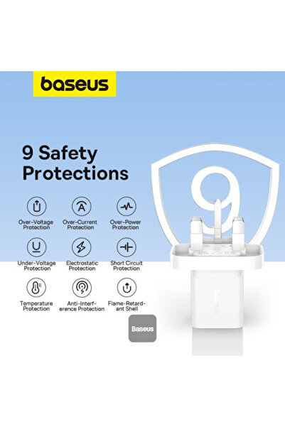 Baseus GaN5 Fast Charger(mini) 1 Type C - 30 W - UK - Moon White