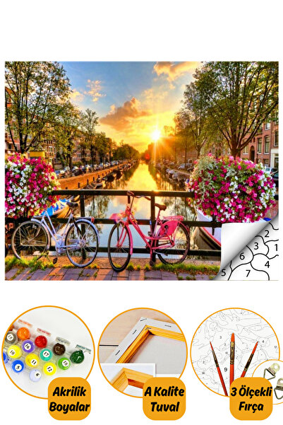 Talehobby Sayılarla Boyama Seti Kasnaklı 40x50cm Boyalar Ve Fırçalar Dahil