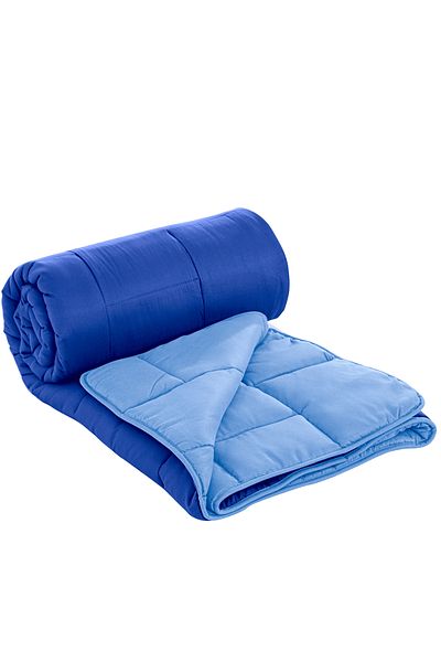 CEDA HOME Pilota matlasata CEDA Blue, 200×200 cm, material microfibra de inalta calitate