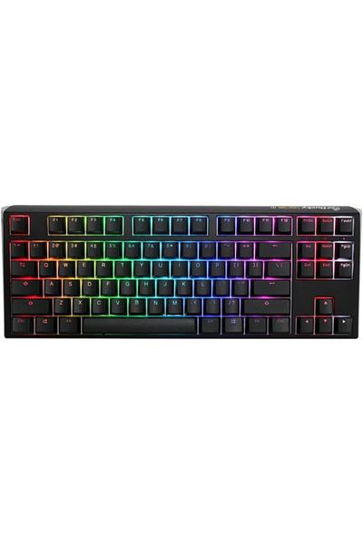 Ducky One 3 Classic TKL 80% Key Arabic Gaming Keyboard - Cherry Brown - Black and White