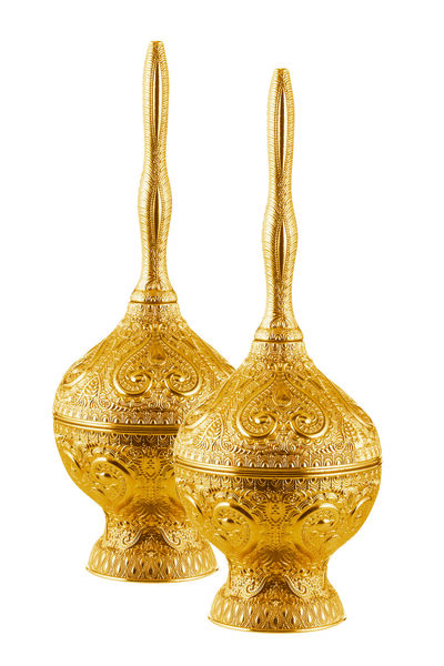 Sena 2 Adet Telkari Motif İşlemeli Güldanlık (202-2)