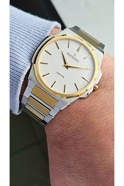 Raymond RYM-280273 ULTRA SLIM RAYMOND MEN'S WRISTWATCH - SAPPHIRE CRYSTAL AND 100% STAINLESS STEEL - 2 YEAR WARRANTY