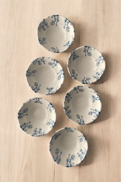 Trendymutfak Serenat 10cm Porcelain Bowl 6 Pieces Breakfast Bowl