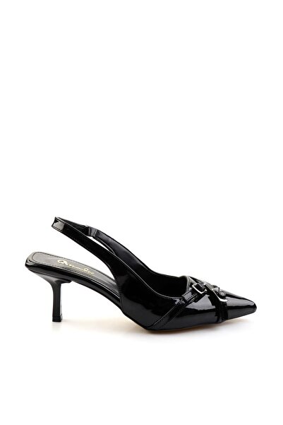 Bambi Siyah Kadın Klasik Topuklu Ayakkabı K01473010608