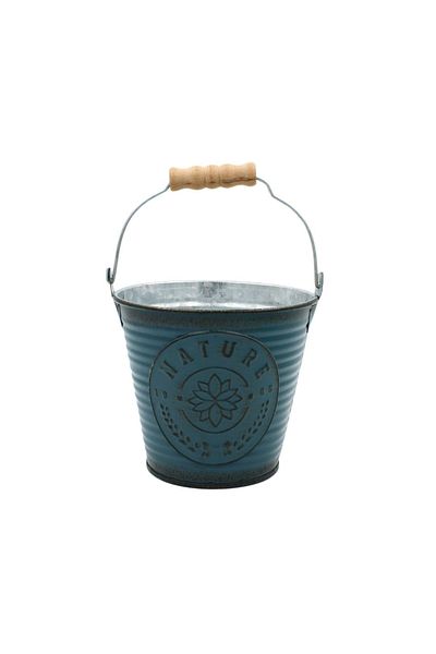 BM GİFT DESİGN Ghiveci Pentru Flori Tip Găletușă Turcoaz 10,5cm