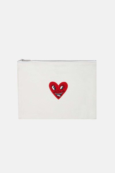 Keith Haring Ecru Heart Case