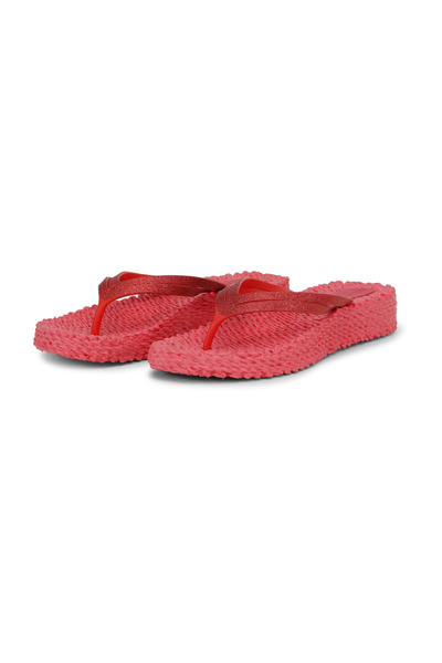 Ilse Jacobsen Raspberry Cheerful13 - Pembe Platformlu Parmak Arası Terlik