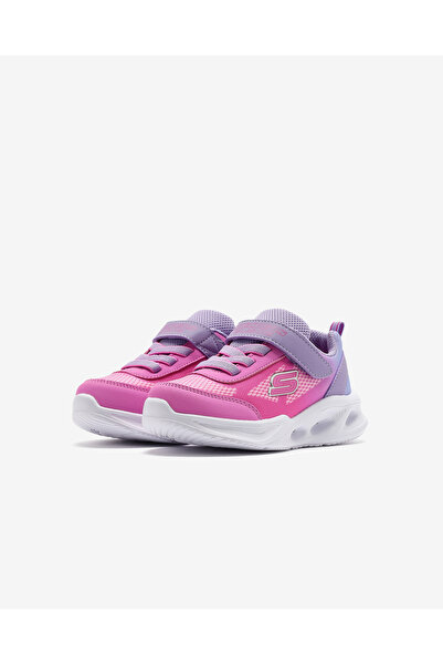 SKECHERS Sola Glow - Ombre Deluxe Küçük Kız Çocuk Lavanta Işıklı Spor Ayakkabı 303714n Lvpk