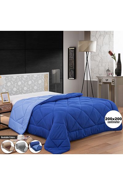 CEDA HOME Pilota matlasata CEDA Blue, 200×200 cm, material microfibra de inalta calitate