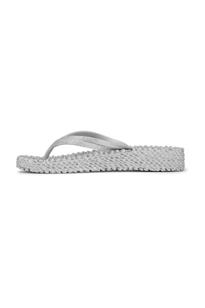 Ilse Jacobsen Silver Cheerful13 - Silver Platform Flip Flops
